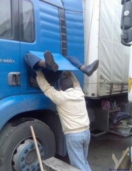 humour travail sécurité camionneur routier